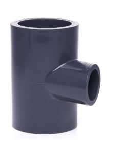 2 x 1 in. Schedule 80 PVC Reducing Tee 3-Way Sch-80 Pipe Straight T-Fitting, Socket NSF ASTM D2467