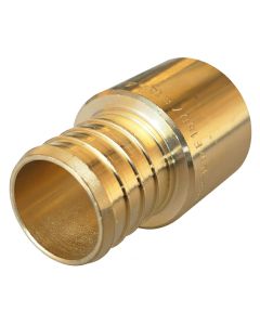 247Garden 1 in. PEX-B x 1 in. Male Sweat Copper Adapter (Lead Free DZR Brass NSF PEX Pipe Crimp Fitting)