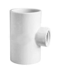 2 x 3/4 in. SCH-40 PVC Reducing Female-Threaded Tee NSF ASTM D2466 2" Slip x 2" Slip x 3/4" FIP
