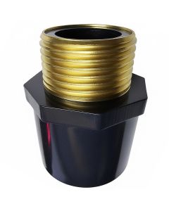1 in. SCH-80 PVC Male Adapter w/Brass Threaded-Fitting ASTM D2467/D2464 NPT 1" MTP, PVC-to-Brass Connector
