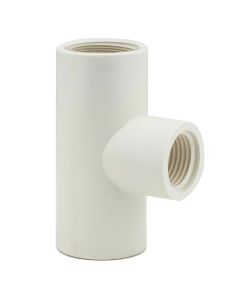 3/4 in. SCH-40 PVC Tee FIP x FIP x FIP (All Female Threaded Tee Fitting) ASTM D2466 NSF