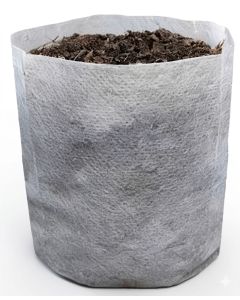 247Garden 1-Gallon Tall Starter Plant Grow Bag White 40GSM Fabric Pot 6D x 9H