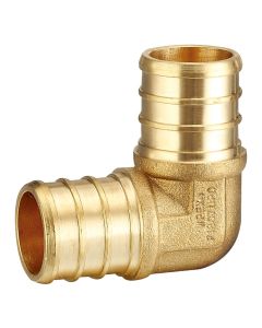 1/2 in. PEX-B 90° Elbow (Lead Free DZR Brass NSF F1807 PEX Crimp Fitting)