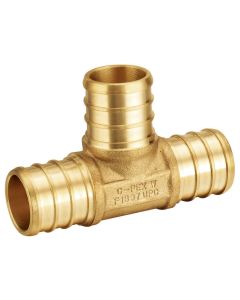 3/4 in. PEX-B Tee (Lead Free DZR Brass NSF F1807 PEX Crimp Fitting)