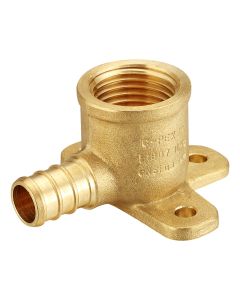 3/4 in. PEX-B x 3/4 in. NPT Drop Ear 90° Elbow (Lead Free DZR Brass NSF F1807 PEX Pipe Crimp Fitting)