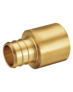 1/2 in. PEX-B x 3/4 in. Male Sweat Copper Adapter (Lead Free DZR Brass NSF F1807 PEX Pipe Crimp Fitting)