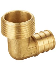 3/4 in. PEX-B x 1 in. Male Threaded 90° Elbow (Lead Free DZR Brass NSF F1807 PEX Crimp Fitting)