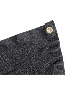 247Garden 90% 7'8"X50' UV-Proof Black Shade Net/Privacy Fence/Sun Block Screen w/Hemmed Border and Brass Grommets (Made w/100% New HDPE+UV 180GSM Material w/3-5 Years Life)