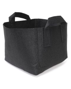 247Garden 1-Gallon Square Aeration Fabric Pot Planting Grow Bag w/Handles (Black 6.5 x 6.5 x 5.5)