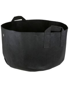 247Garden 30-Gallon Short Aeration Fabric Pot/Vegetable Grow Bag w/Handles (Black 13H x 26D)