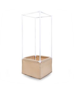 247Garden 2X2 Aeration Fabric Grow Bed/Raised Vegetable Flower Garden with PVC Frames + Extension (30-Gallon Tan)