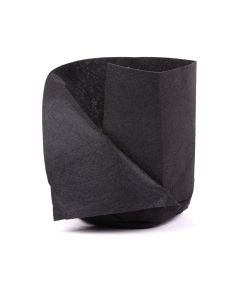 247Garden Basic 1/2-Gallon Transplanter Grow Bag/Aeration Fabric Pot (Black 6H x 5D)