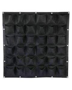 247Garden 6X6 36-Pocket Wall Hanging Fabric Pots/Aeration Plant Grow Bags/Office Organizers w/16 Grommet Support