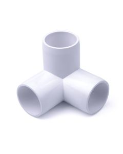 247Garden 1-1/2 in. PVC 3-Way PVC Elbow Fitting - ASTM SCH40 Furniture-Grade Connector 1.5"