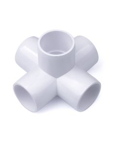 247Garden 1-1/2 in. PVC 5-Way Elbow Fitting - ASTM SCH40 Furniture-Grade (1.5 inch)