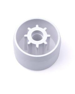 247Garden 1-1/4 in. PVC Caster Pipe Cap Fitting - ASTM SCH40 Furniture-Grade - Also Fits 3/4" PVC Fitting