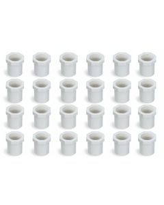 1 x 3/4 in. PVC SCH-40 Reducer Bushing 24-Pack Pressure Pipe Fittings ASTM D2466 NSF 1" Spigot x 3/4" Slip/Socket