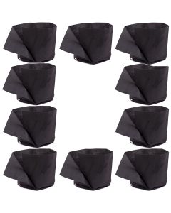 247Garden 2-Gallon Basic Transplanter Grow Bag/Aeration Fabric Pot (Black 7.5H x 8.5D) 10-Pack