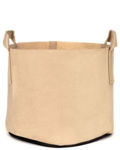 247Garden 2-Gallon Aeration Fabric Pot/Plant Grow Bag w/Handles (Tan w/Black Base 7.5H x 8.5D)