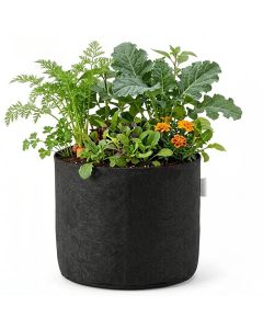 247Garden 3-Gallon Basic Black Fabric Pot 200GSM No Handles 9H x 10D BPA-Free