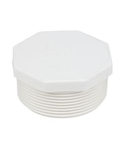 135pcs/Box 2 in. Schedule 40 PVC Male Threaded Plug/MPT End Cap Pipe Fitting NSF SCH40 ASTM D2466 2"