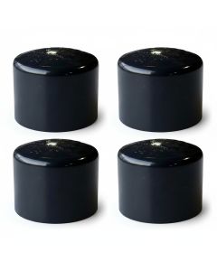 4-Pk 1-1/4 in. SCH-80 PVC End Caps Slip/Socket High Pressure Fittings NSF ASTM D2467 1.25"