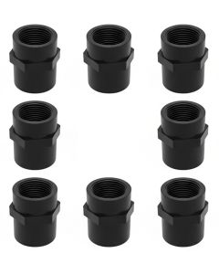 8-PK 3/4 in. SCH-80 PVC Female HEX Adapters Slip x FNPT NSF ASTM D2467 High Pressure Pipe Fittings