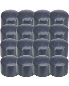 16-Pk 1/2 in. SCH-80 PVC End Caps Slip/Socket NSF ASTM D2467