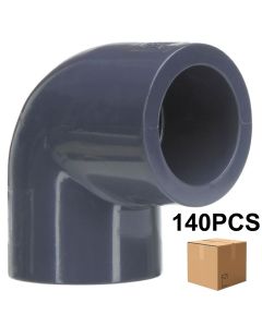 140pcs/Box 3/4 in. SCH-80 PVC 90-Degree Elbow, Sch-80 Pipe Fitting (Socket) NSF ASTM D2467 Pro Plumbing Special