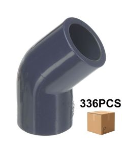 336 Pcs/Box 3/4 in. SCH-80 PVC 45-Degree Elbow, Sch-80 Pipe Fitting (Socket) NSF ASTM D2467 Pro Plumbing Special