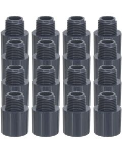 16-Pack 3/4 in. Schedule 80 PVC Male Adapters Pipe Fittings (Socket x MPT) NSF ASTM D2467/D2464 NPT