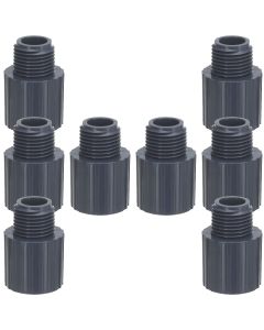 8-Pack 3/4 in. Schedule 80 PVC Male Adapters Pipe Fittings (Socket x MPT) NSF ASTM D2467/D2464 NPT