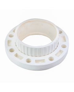 4 in. SCH-80 PVC Van Stone Flange 2-Piece ANSI/ASTM D2467 Socket-Type High Pressure Pipe Fitting