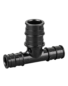 3/4" x 3/4" x 1" PEX-A Tee ASTM F1960 PPSU Plastic Cold Expansion PEX Fitting NSF