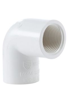 3/4 in. Schedule 40 PVC 90-Degree Female Threaded Elbow NSF Pipe Fitting Socket x FPT SCH40 ASTM D2466