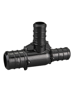 3/4" x 1/2" x 1/2" PEX Crimp Reducing Tee PPSU Plastic ASTM F2159 Fitting NSF-Certified