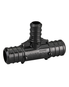 3/4" x 3/4" x 1/2" PEX Crimp Tee Plastic PPSU Fitting ASTM F2159 NSF