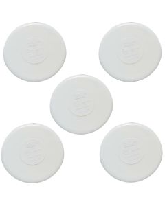 5-Pack 3 in. Schedule 40 PVC End Caps Pipe Fittings NSF SCH40 ASTM D2466