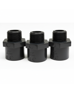 3-Pack 3/4 in. Schedule 80 PVC Male Hex Adapters Pipe Fittings (Socket x MPT) NSF ASTM D2467/D2464 NPT Precision-Grade Fittings
