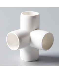 250-PC/BOX 3/4 in. 4-Way Elbow+Tee SCH-40 PVC Fittings ASTM D2466 Plumbing-Grade Pipe Connectors Free Shipping Mainland USA