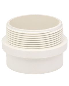 4 in. PVC Schedule-40 DWV Male Adapter MIPT X Spigot Fitting for Drain, Waste, and Vent Pipe ASTM D2665 NSF