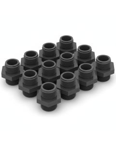 12-PK 3/4 in. Hex Nipple SCH-80 PVC Pipe Fitting & Connector NPT x NPT ASTM D2467/D2464 F1970 ANSI UPC-PW