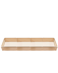 247Garden 3'x14' x 12" PVC-Frame Fabric Raised Grow Bed w/Upgraded Moisture-Protection Wall, Tan, 400GSM Bag Only, No Fittings