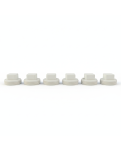 6-PK 1-1/2 in. PVC Schedule-40 DWV MNPT Cleanout Plugs for Drain, Waste and Vent Pipe Fitting ASTM D2655 NSF