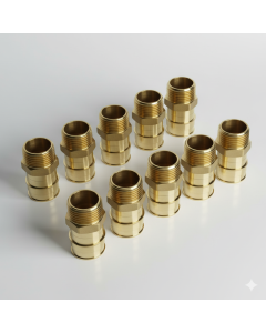 10-Pack 1 in. PEX-A x 3/4 in. Male Pipe Threaded MTP/NTP Adapters NSF Lead Free DZR Brass ASTM F1960 PEX Cold Expansion Fittings