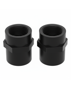 2-PK 3/4 in. SCH-80 PVC Female HEX Adapters Slip x FNPT NSF ASTM D2467 High Pressure Pipe Fittings