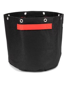 247Garden 7-Gallon LST/Bonsai Training Fabric Pot W/ 8 Support Rings, 260GSM, Black Grow Bag w/Short Red Handles 12H x 13D
