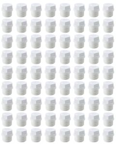 72-Pack 3/4" SCH-40 PVC Male Threaded Plug Pipe Fittings, Plumbing Grade NSF-PW UPC ASTM ANSI D2466