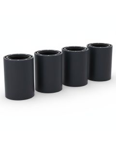 4-Pk 3/4 in. SCH-80 PVC Female Adapters Slip x FNPT NSF ASTM D2467 High Pressure Pipe Fittings