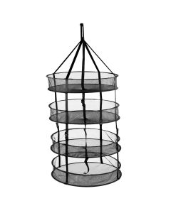 247Garden Herb Drying Rack Net 4 Layer Black Mesh